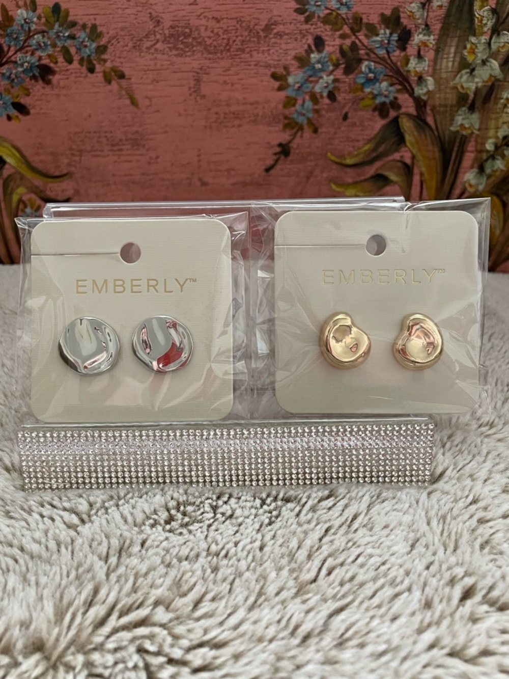 Emberly Mixed Metal Stud Earring Duo - Silver & Gold